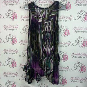 Papa Vancouver mini dress tank top style swirl abstract Multicolor Dress